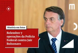 Bolsonaro olha para o lado com expressão feiticeira.  Ele veste paletó preto e gravata azul listrada -Metrópoles