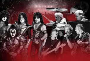 Foto montagem das bandas Kiss e Deep Purple